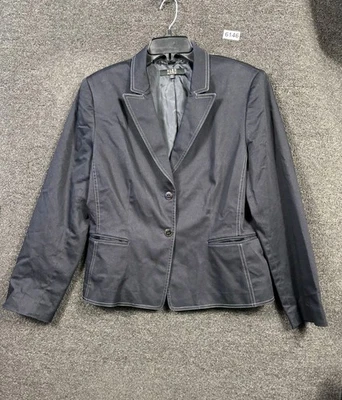 Jaqueta Alex Marie Blazer Feminina Tamanho 14 Azul Marinho 2 Botões Casual Escritório Carreira  - Imagem 1 de 4