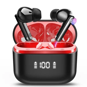 Cuffie Bluetooth Auricolari Bluetooth 5.3 con Stereo HiFi Cuffie Wireless In Ear - Foto 1 di 24