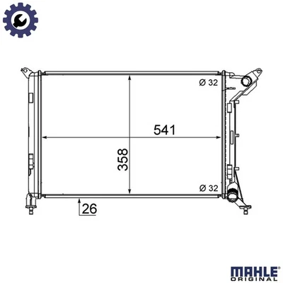 RADIATOR ENGINE COOLING CR 1470 000S FOR MINI W10 B14 A 1.4L W10 B16 A 1.6L - Image 1 of 4