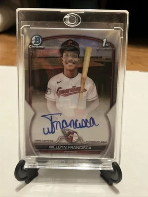 2023 Bowman Chrome 1st - Welbyn Francisca #CPA-WF Refractor Auto #/499 - Image 1 of 4