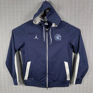 Nike Elite Air Jordan Georgetown Hoyas Full Zip Hooded Dri Fit Jacket Men's L - Picture 1 of 19