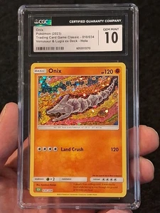 Onix 010/034 Trading Card Game Classic Holo - Picture 1 of 2