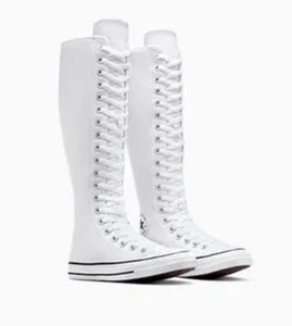 Zapatillas hasta la rodilla blancas Converse Chuck Taylor All Star XXHI talla 9 para mujer NUEVAS - Imagen 1 de 5