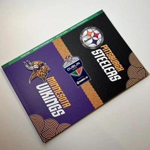 NFL Dublin Spiel 2025 Steelers vs Vikings Croke Park Game Day Programm Irland E - Bild 1 von 16