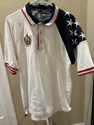 Polo Rock Point Freedom Talla-L Blanco/Azul Marino/Rojo Foto 1 de 4