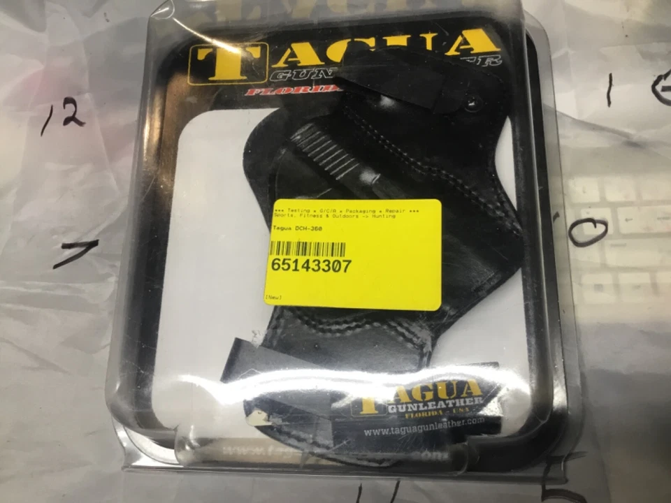 New Tagua Gunleather Florida Black Leather Dual Clip Holster DCH-360 Ruger SR9 C - Image 1 of 4