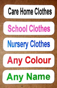 Uniforme escolar de hierro personalizado solo para nombre etiquetas para el hogar impermeables - Imagen 1 de 4