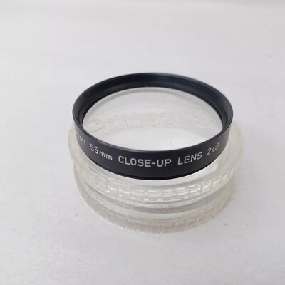 Canon 55mm Screw In Close Up 240 Camera Lens Filter With Case - Image 1 of 2