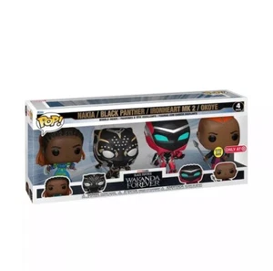 Funko POP! Marvel Wakanda Forever 2 Pack - 4 Pieces In Each Pack!!! Glows N Dark - Picture 1 of 4