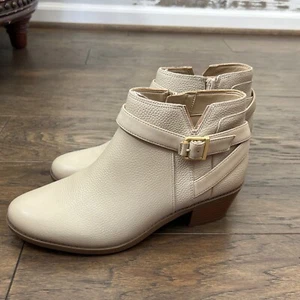Botines de cuero repelentes al agua VIONIC Farrah avena talla 8,5 nuevos en caja - Imagen 1 de 9