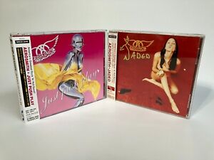 AEROSMITH – Japanese Maxi Single JADED & JUST PUSH PLAY w/ Obi & Bonus Tracks