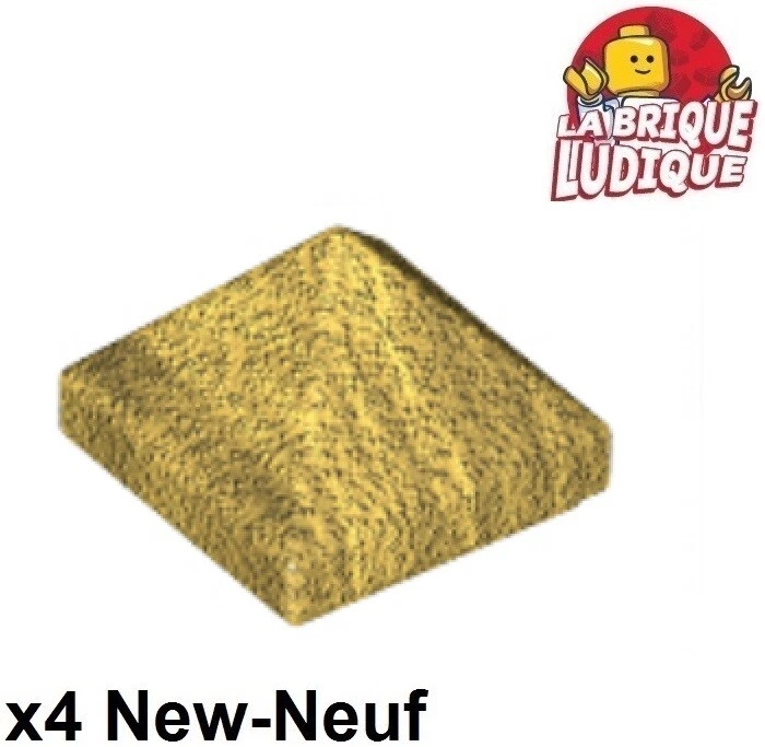 Lego 4X Neigung Ziegel 45° 1X1 Pyramide Quadruple Konvex Oder Perlgold 22388 NEU - Bild 1 von 1