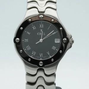 EBEL SPORTWAVE HERREN UHR STAHL QUARTZ MIT STAHL BAND STAHL LÜNETTE 9187631 - Bild 1 von 11
