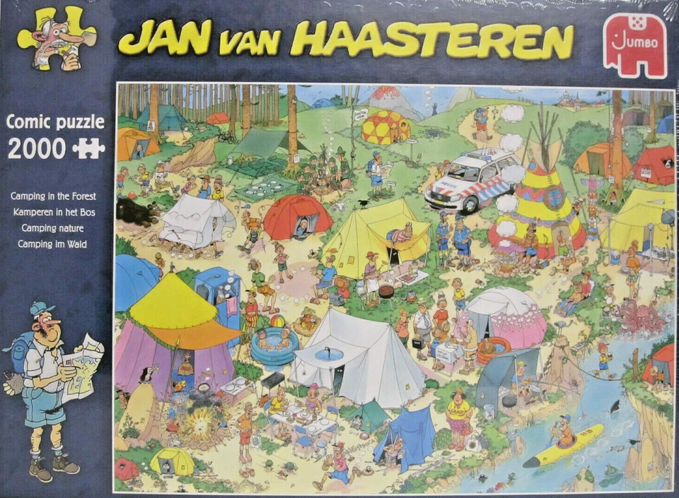 Jumbo 19087 Jan van Haasteren 2000 pezzi campeggio nella foresta / campeggio ... - Immagine 1 di 1