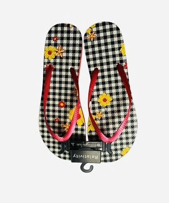 Chanclas Relativity Colores Vibrantes Talla 9-10 Grandes Envío Desde EE. UU. - Imagen 1 de 2