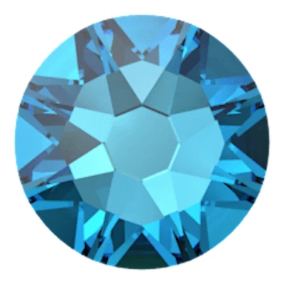 BERMUDA BLUE 2mm 7ss 2058 IHC Austrian Crystals Flatbacks Rhinestones 144 pcs - Image 1 of 4