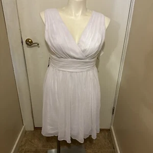 Mini Dress White XL Short Formal Dress - Picture 1 of 10