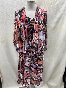 ROBIEE BEE  DRESS And Jacket  RETAIL$120/SIZE 16/ CHIFFON DRESS/LINED - Picture 1 of 5