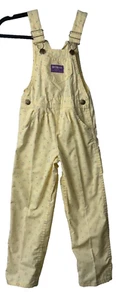 Vintage Oshkosh Girls 6 Yellow Floral Overalls Spring Made in USA Vestbak A5 - Picture 1 of 6
