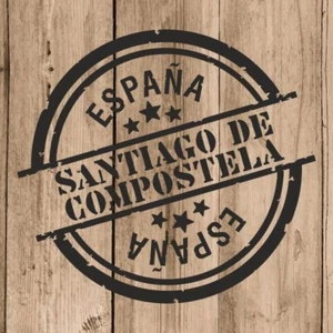 Vinilo de Corte Santiago de Compostela España 10 cm Adhesivo Pared Tablet Coche - Picture 1 of 4