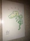 Lizard (Amazing Spider-Man) Sketch Todd Webb Backing Board Original Art Indy