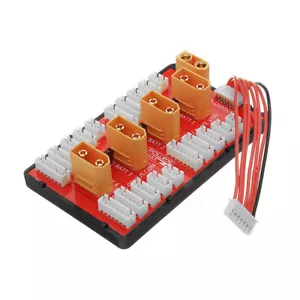 PG Scheda di ricarica parallela XT90 Supporta spina 4 Confezioni 2-6S 2-8S Batteria Lipo - Foto 1 di 6
