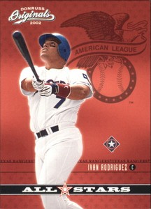 2002 Donruss Originals All-Stars #16 Ivan Rodriguez - NM-MT