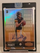 nfl trading cards autograph QB Kenny Pickett Pittsburgh Steelers 