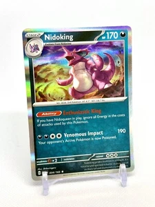 Pokemon TCG 151 Nidoking 34/165 Holo Rare Neuf dans Neuf Neuf/M - Vendeur États-Unis - Photo 1/2