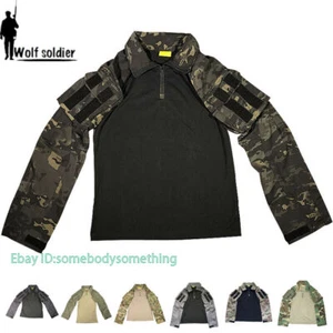 Mens Military Tactical Army Combat Shirt Gen3 Uniform Casual T-Shirt Camouflage - Picture 1 of 94