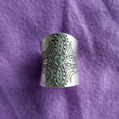 FINE SILVER RINGS 925 STERLING FFONIWCH fáinne ADJUSTABLE SIZE TRIBAL AR01 - Image 1 of 4