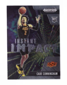 2021-22 Panini Prizm Draft INSTANT IMPACT #1 CADE CUNNINGHAM RC Rookie Pistons - Picture 1 of 2