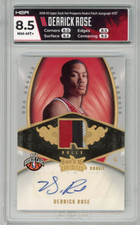2008-09 Upper Deck Hot Prospects DERRICK ROSE Rookie Patch Auto 18/199 HGA 8.5/9