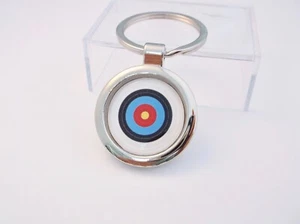 ARCHERY ARCHERS TARGET KEY FOB KEYRING KEYFOB CHAIN NOVELTY GIFT - Picture 1 of 4