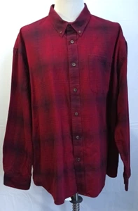 Cabela's Men's Red Plaid Long Sleeve Button Down Shirt Size 3XL Regular - Picture 1 of 17