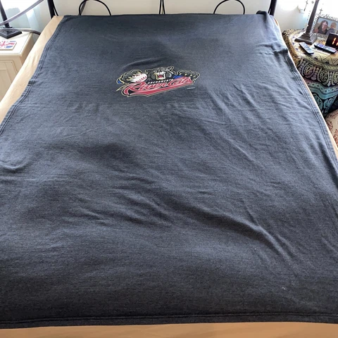 Sacramento River Cats Baseball Stadium blanket / throw, EUC, Sweatshirt Fabric Cover