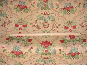 1-1/4Y Lee Jofa 2001124 Palazzo Coral Floral Linen Print Upholstery Fabric - Picture 1 of 4