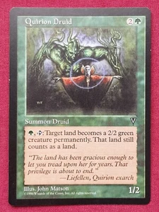 Magic The Gathering VISIONS QUIRION DRUID green card MTG - Picture 1 of 2
