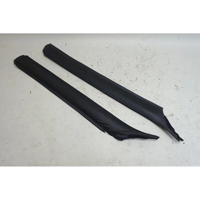 Cubiertas de columna de pilar A parabrisas serie 3 BMW E30 1984-1993 dañadas negras OEM Foto 1 de 4