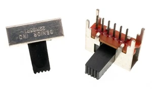 Lot of 25, MACLEAN SENIOR INDUSTRIES (MSI) 22MS5R1 DPDT Slide Switch Right Angle - Picture 1 of 1