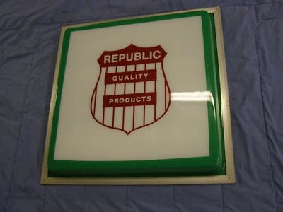Оригинальная рекламная вывеска на автозапчасти Republic для Ford Chevrolet GM Dodge новая из старых запасов - Изображение 1 из 4