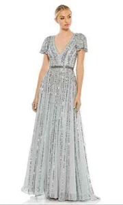 Mac Duggal 5444 Abendkleid, FARBE: SCHIEFERBLAU, GRÖSSE: 10 - Bild 1 von 8