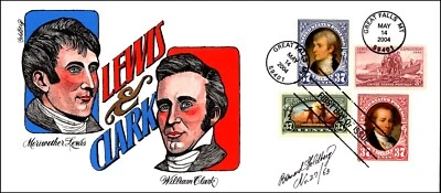 Scott 3854 - 56 37 Cents Lewis & Clark Bernard Goldberg Hand Painted FDC 27/63 - Image 1 of 2