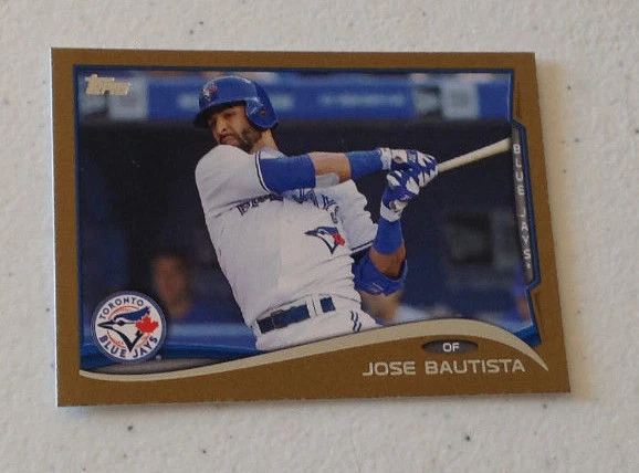 2014 Topps Mini JOSE BAUTISTA Gold #30/63 Made Blue Jays #323 Online Exclusive - Image 1 of 1