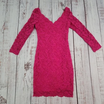 Vestido Vaina Vintage Molly Malloy All That Jazz Rosa Caliente Encaje Novia Talla 8 Foto 1 de 4