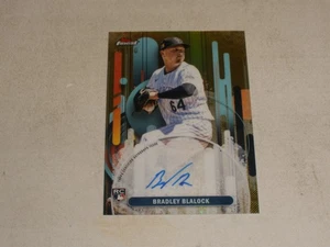 2025 Topps Finest Gold Refractor Autograph Auto #BB Bradley Blalock 49/50 RC - Picture 1 of 2