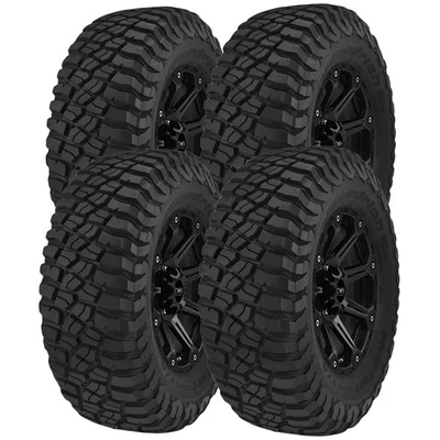 (QTY 4) LT255/85R16 BFG Mud Terrain T/A KM3 123/120Q LRE Black Wall Tires Foto 1 de 4