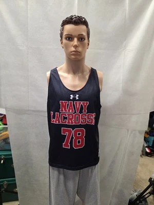 Jersey reversible Under Armour de lacrosse azul marino para mujer L/XL NCAA Foto 1 de 4