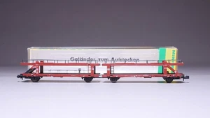 Vagón de transporte de coche doble Spur N Minitrix 13617 Laaeks DB en embalaje original #JH_0 - Imagen 1 de 7
