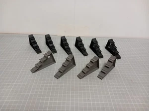 Scalextric C710 Clásico Pista/Puente Soporta Cuñas Negro y Gris x10 Paquete - Imagen 1 de 2